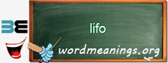 WordMeaning blackboard for lifo